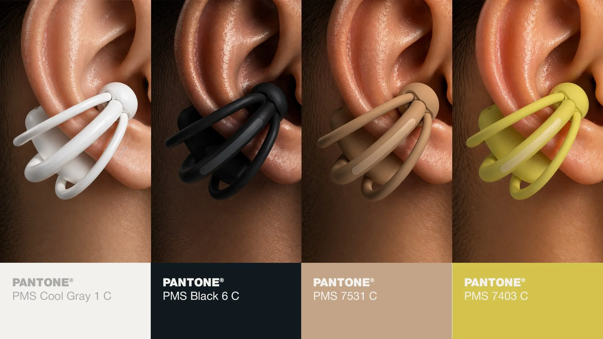 Elara earbud CMF options