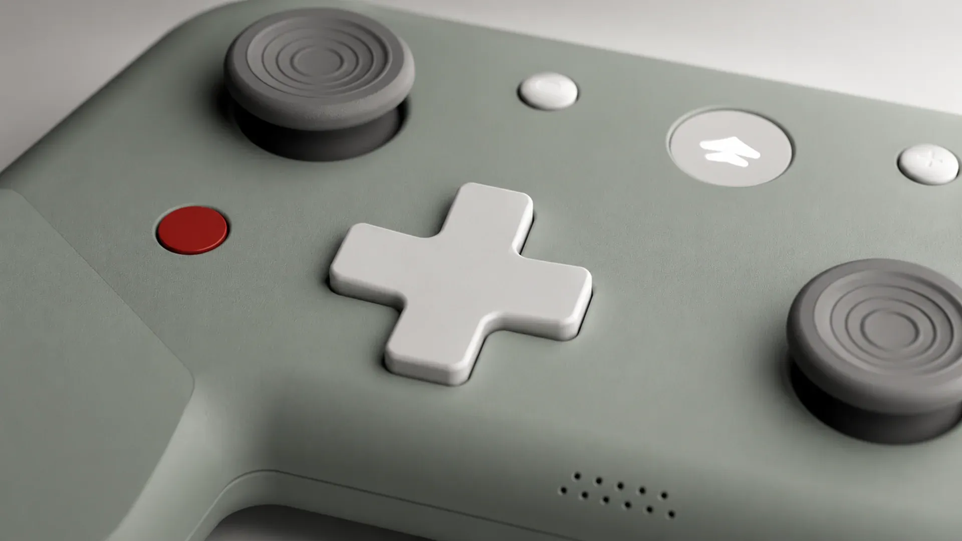 KiteGo controller d-pad and thumbstick detail