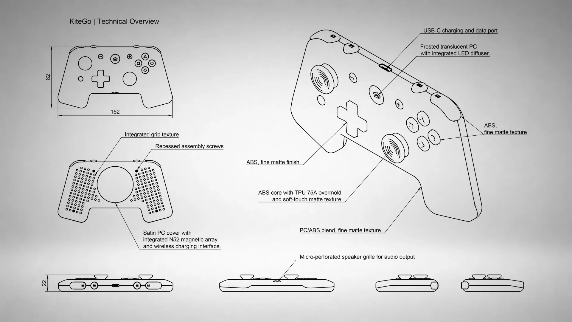 KiteGo controller technical development drawing