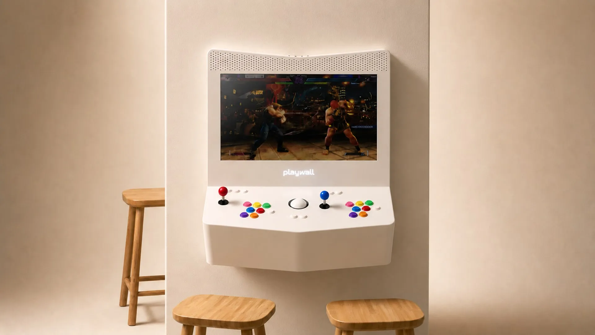 Playwall wall-mounted arcade machine front product view