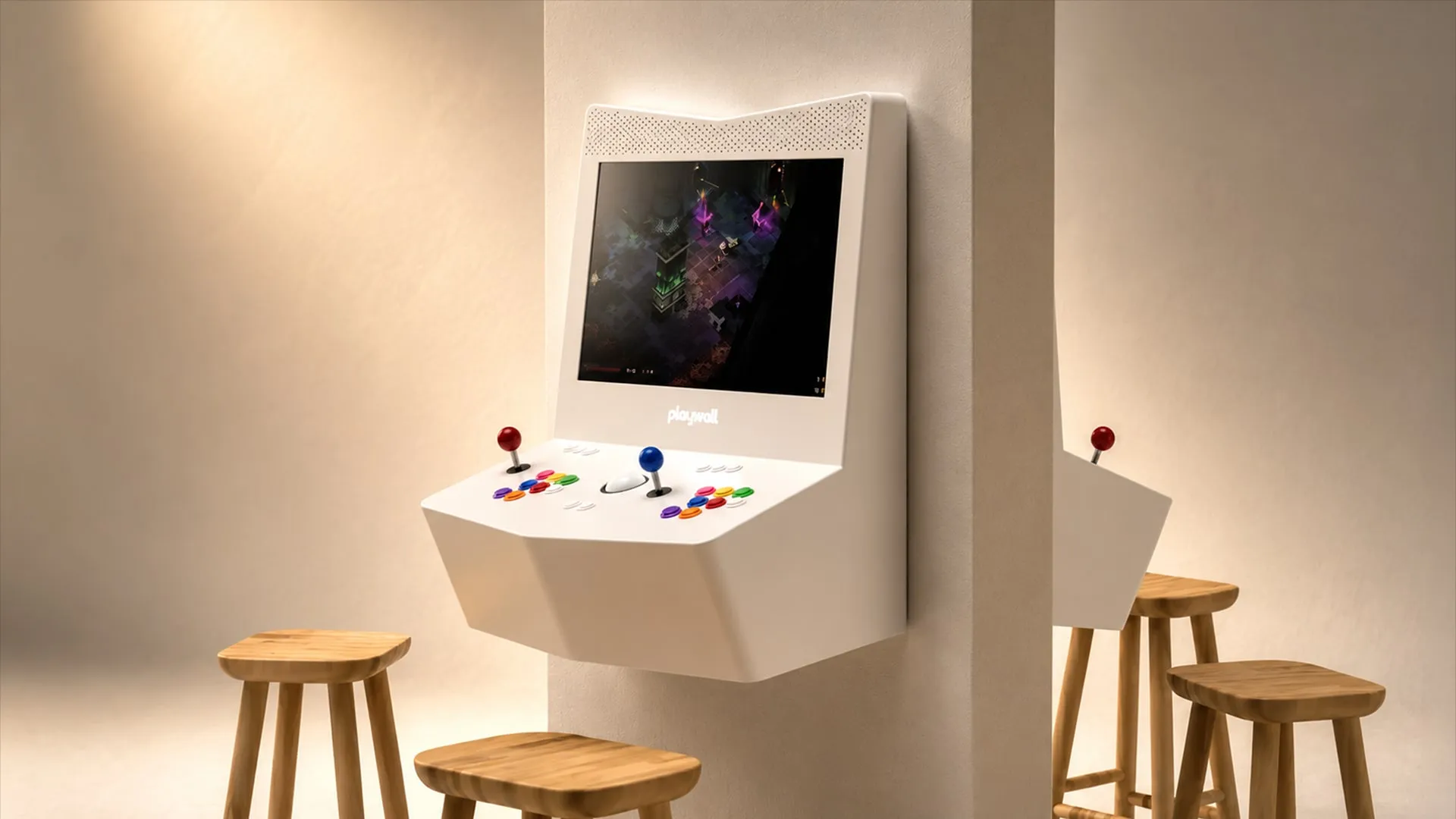 Playwall arcade product shown in room context